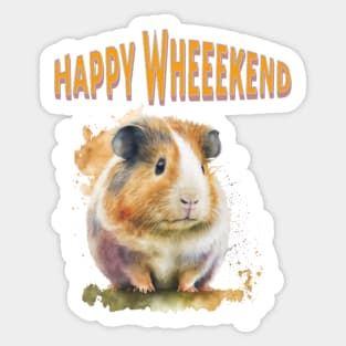 Happy wheeekend Sticker